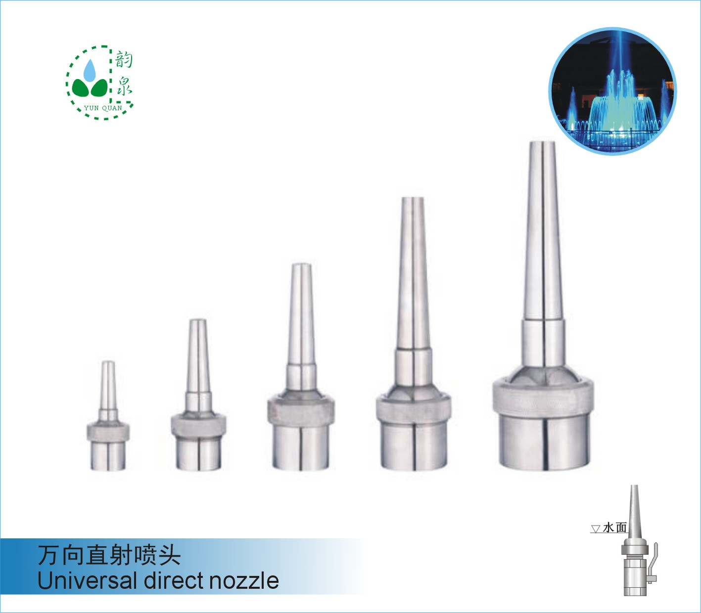 萬向直射噴頭 Universal direct nozzle