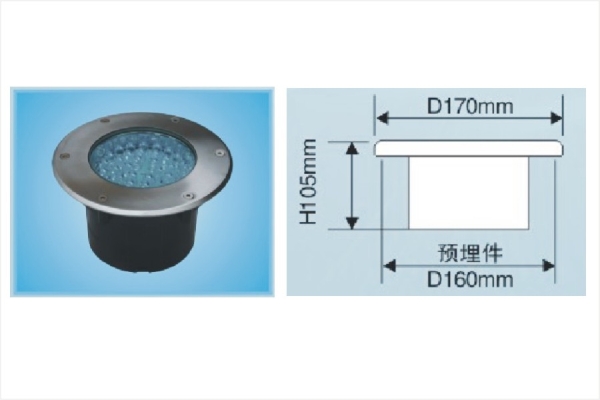 LED170地埋不銹鋼水下燈